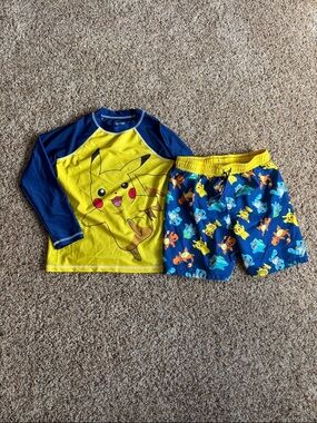 Carter’s Pokémon Rashguard Swim Trunks Pikachu Charmander Squirtle Venasaur 10